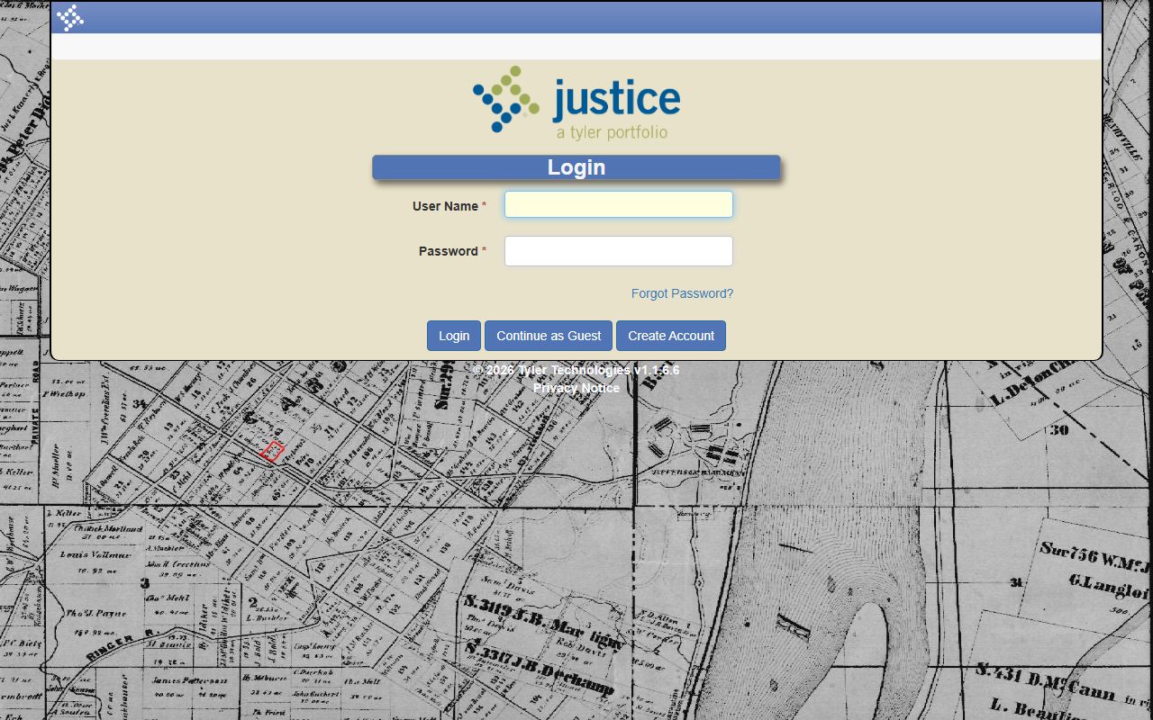 Oconee County court records after arrest Tyler login screen